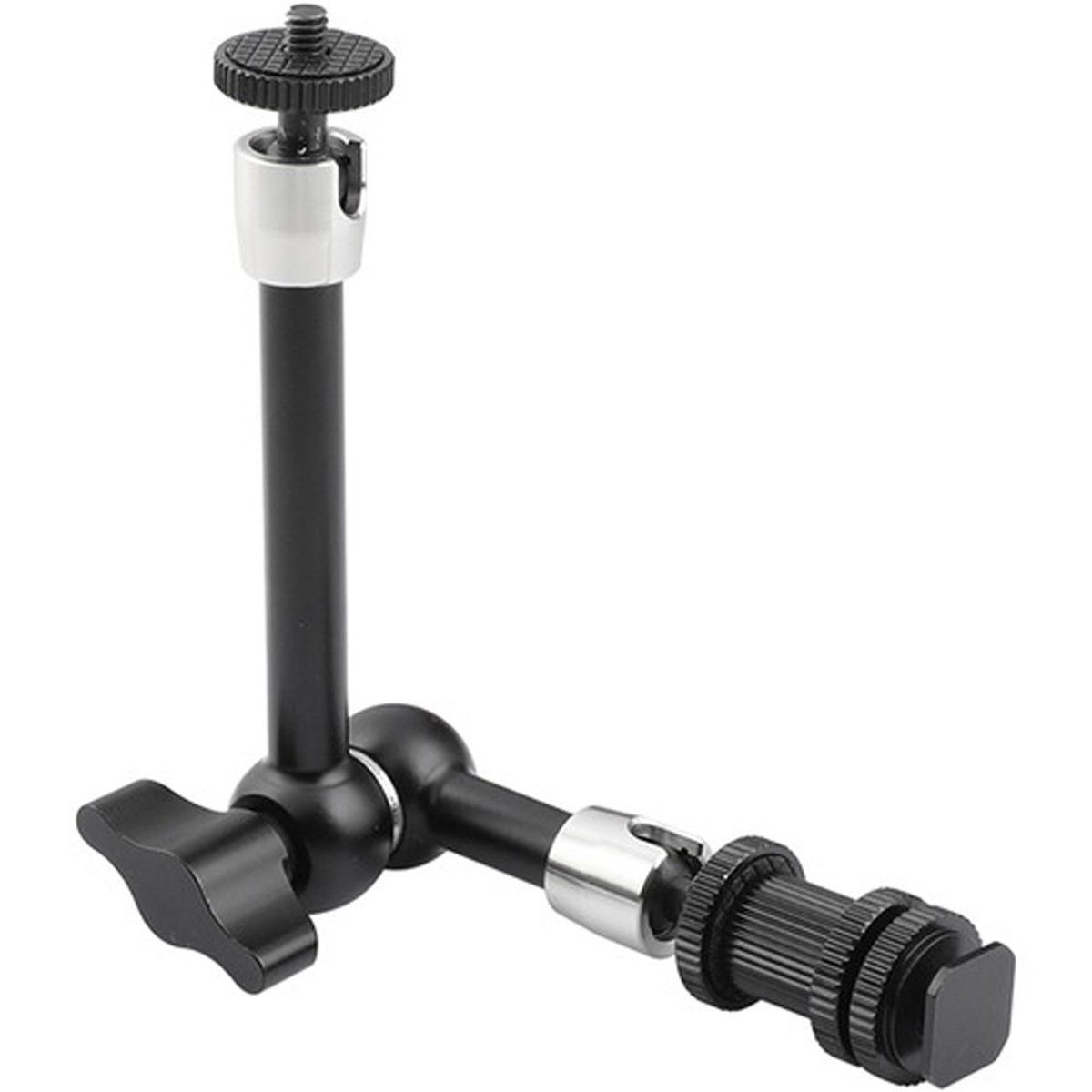 CAMVATE Versatile 9" Articulating Magic Arm with Shoe Mount, Black Knob