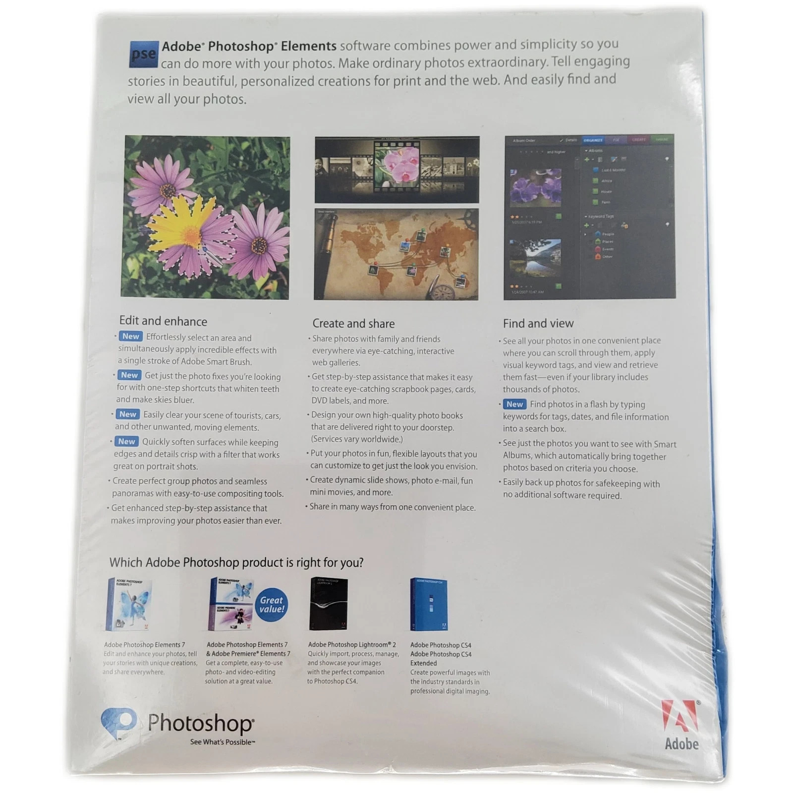 ADOBE PHOTOSHOP ELEMENTS 7 with Getting Started Guide