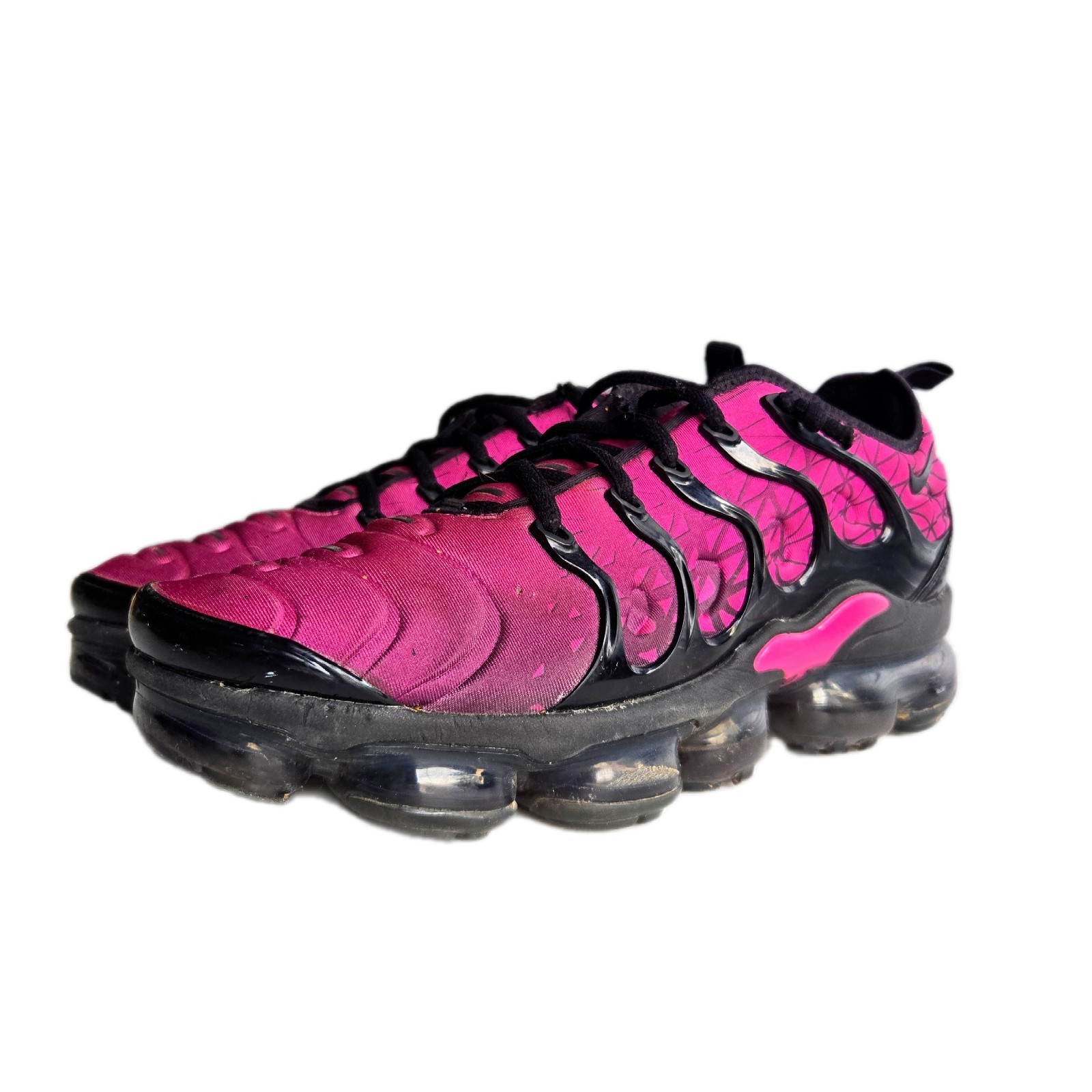 Nike Air VaporMax Plus Pink Black VM Air Running Shoes Men’s 9 Excellent
