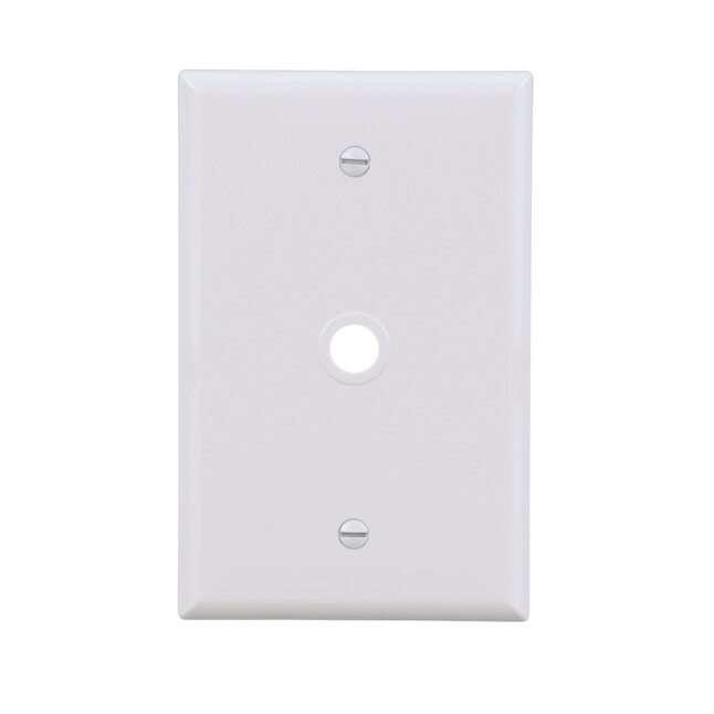 Lot of 50 Eaton 1 -Gang Midsize Size White Polycarbonate Indoor Wall Plate PJ11W
