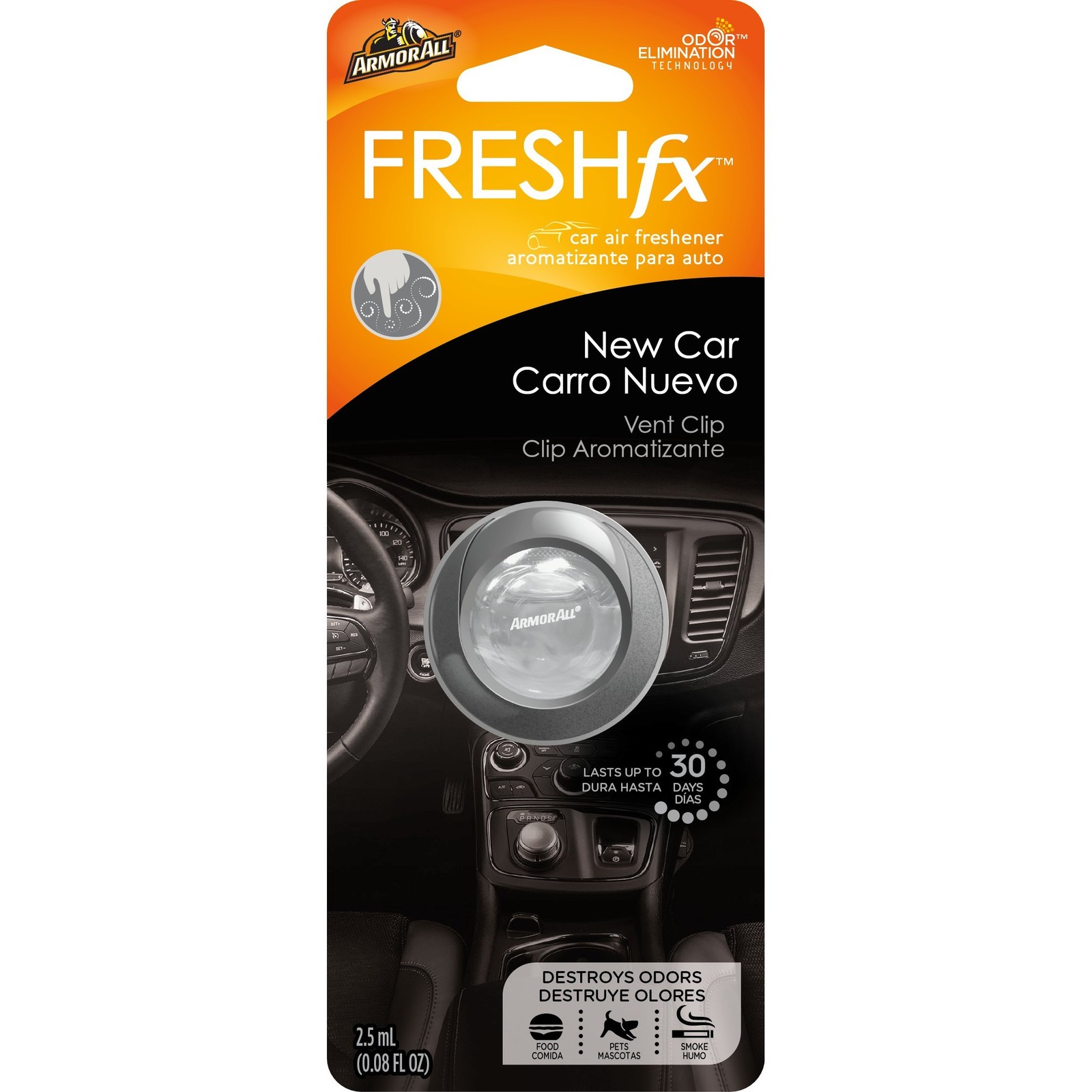 Armor All FRESH fx Car Air Freshener Vent Clip – New 1 Count (Pack of 1)