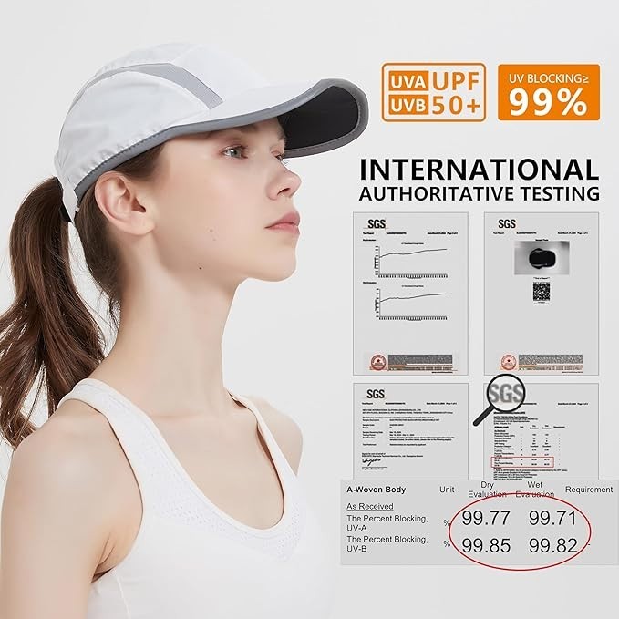 GADIEMKENSD Folding Hat Unstructured Design UPF 50+ Sun Protection Sport Hats