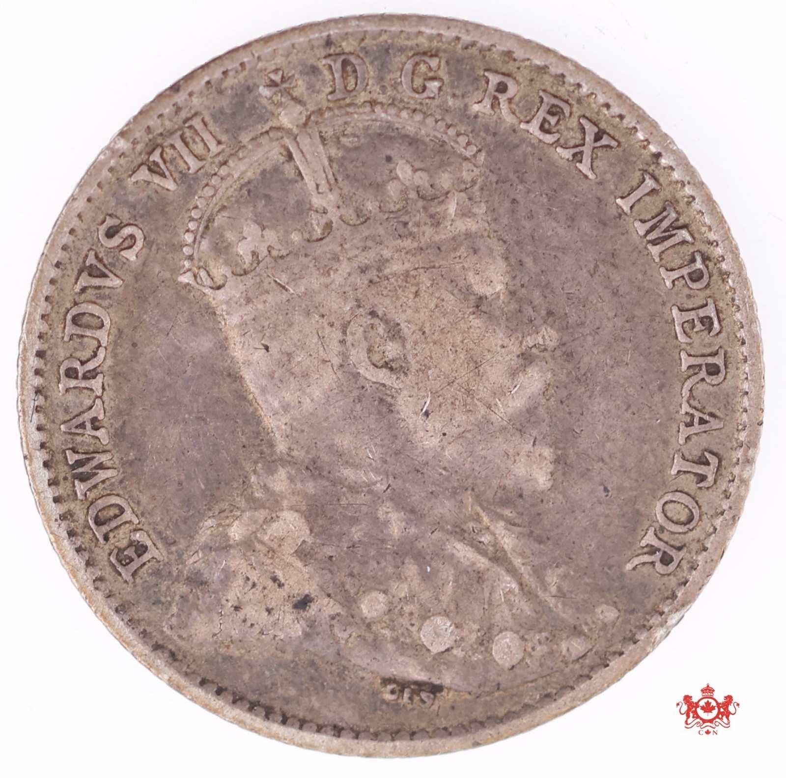 1910 Canada 5 Cents Pointed - VF - Lot#16048