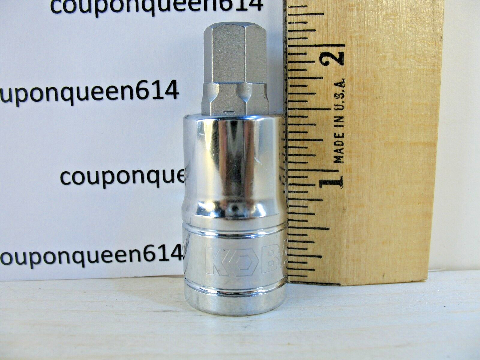 KOBALT 81998-0322, 1/2" Drive Hex Bit Socket H11mm - Brand New