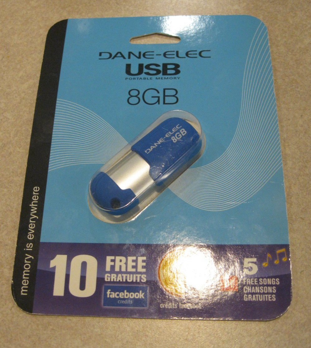 Dane-Elec Usb Drive 8 GB Portable Memory