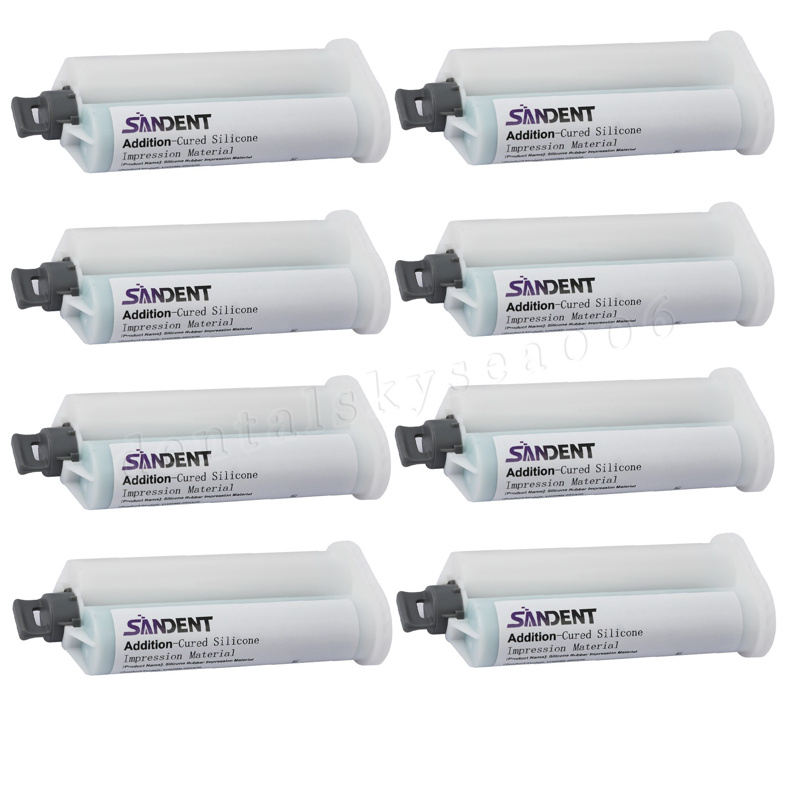 Heavy Body Fast Rapid VPS Dental Impression Material, 8 Cartridges PVS
