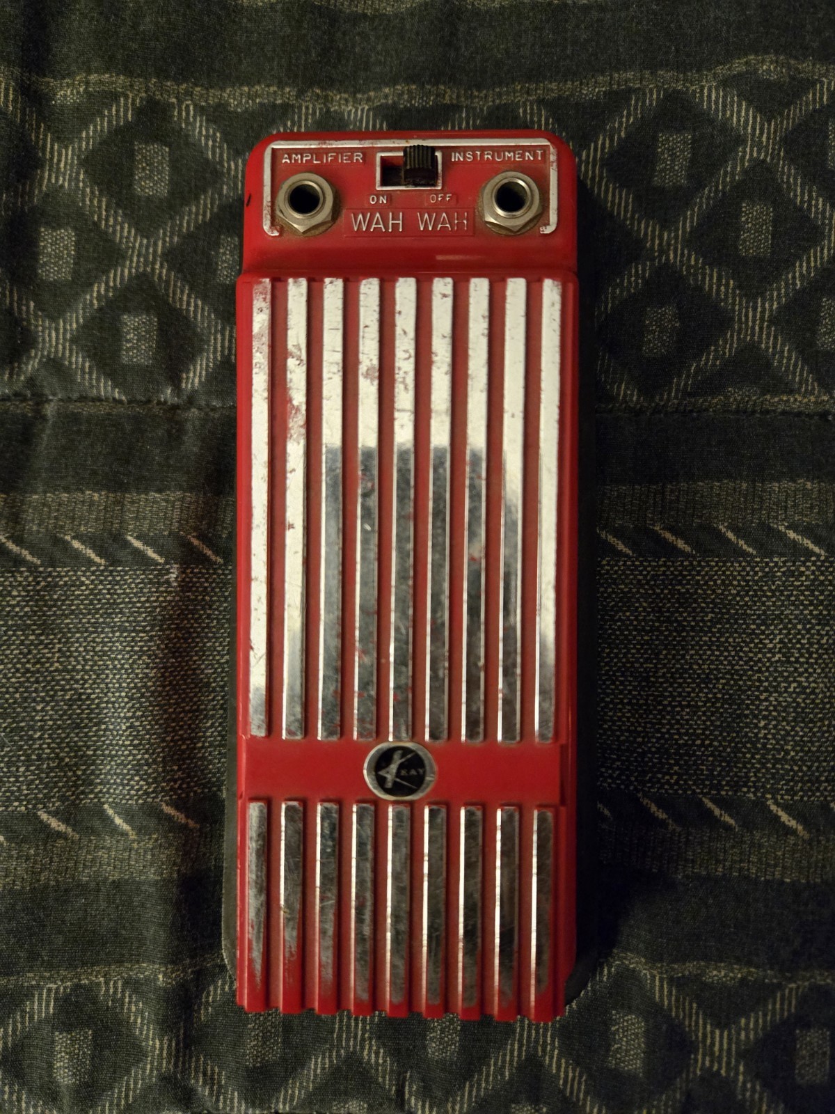 Red Vintage 1970s Kay Wah Wah Pedal Made In Japan Guitar Effects Pedal