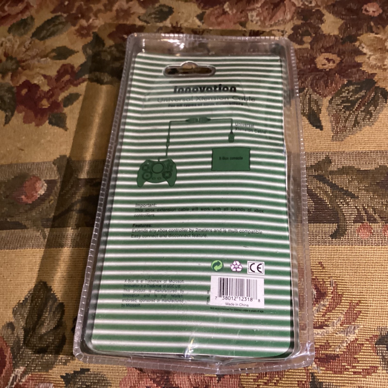 1 Innovation Controller Extension cord for Original Microsoft Xbox new Sealed