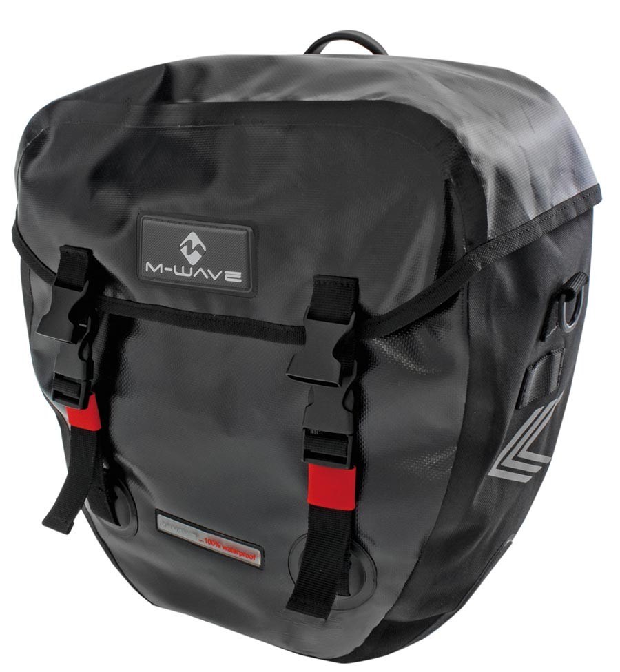 M-Wave Alberta 40L Waterproof Pannier with Welded Seams & Adjustable Fixation