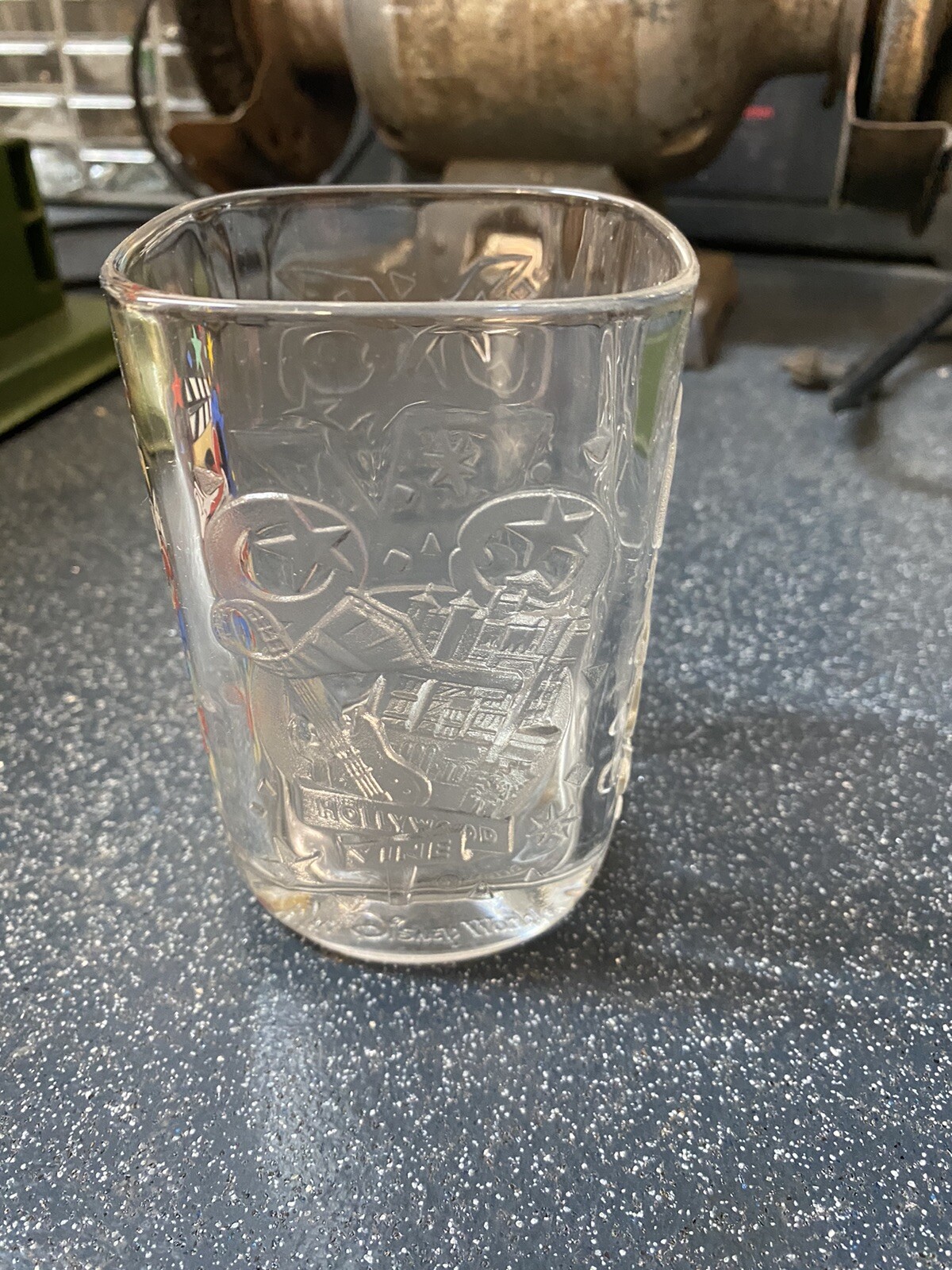 Disney Glass Hollywood Vine McDonalds 2000 Never Used