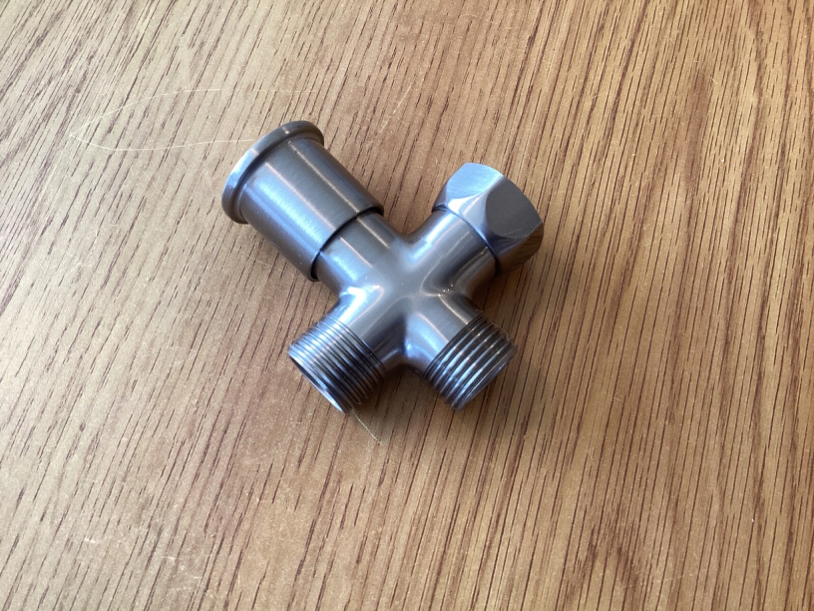 Tee Valve 3 way 7/8” x 1/2” x 1/2” TConnector Shower Shut Off for Handheld Bidet