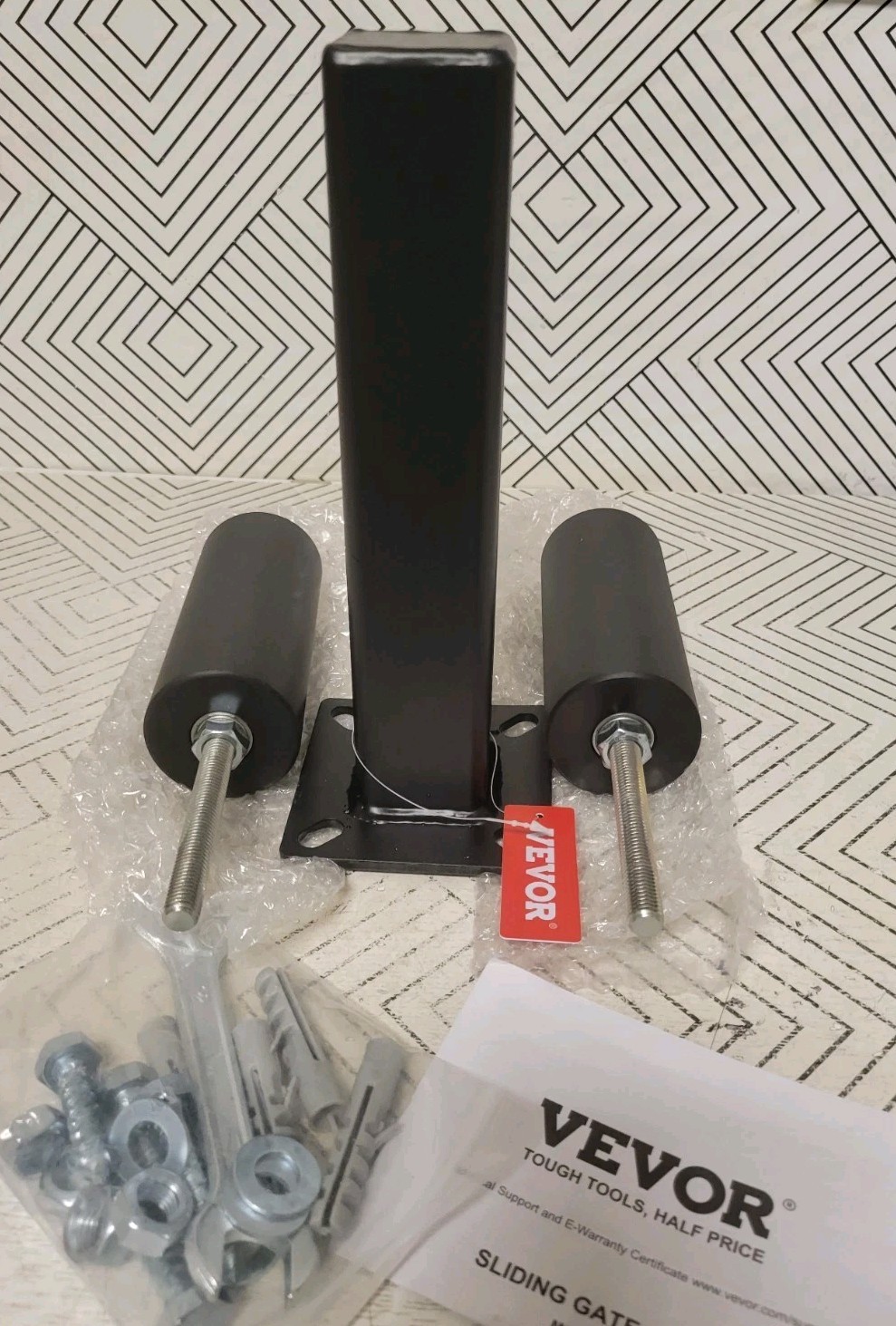 ➿️ VEVOR Sliding Gate Rollers Kit, 6 in. 10.12 in. W Rolling Hardware Kit