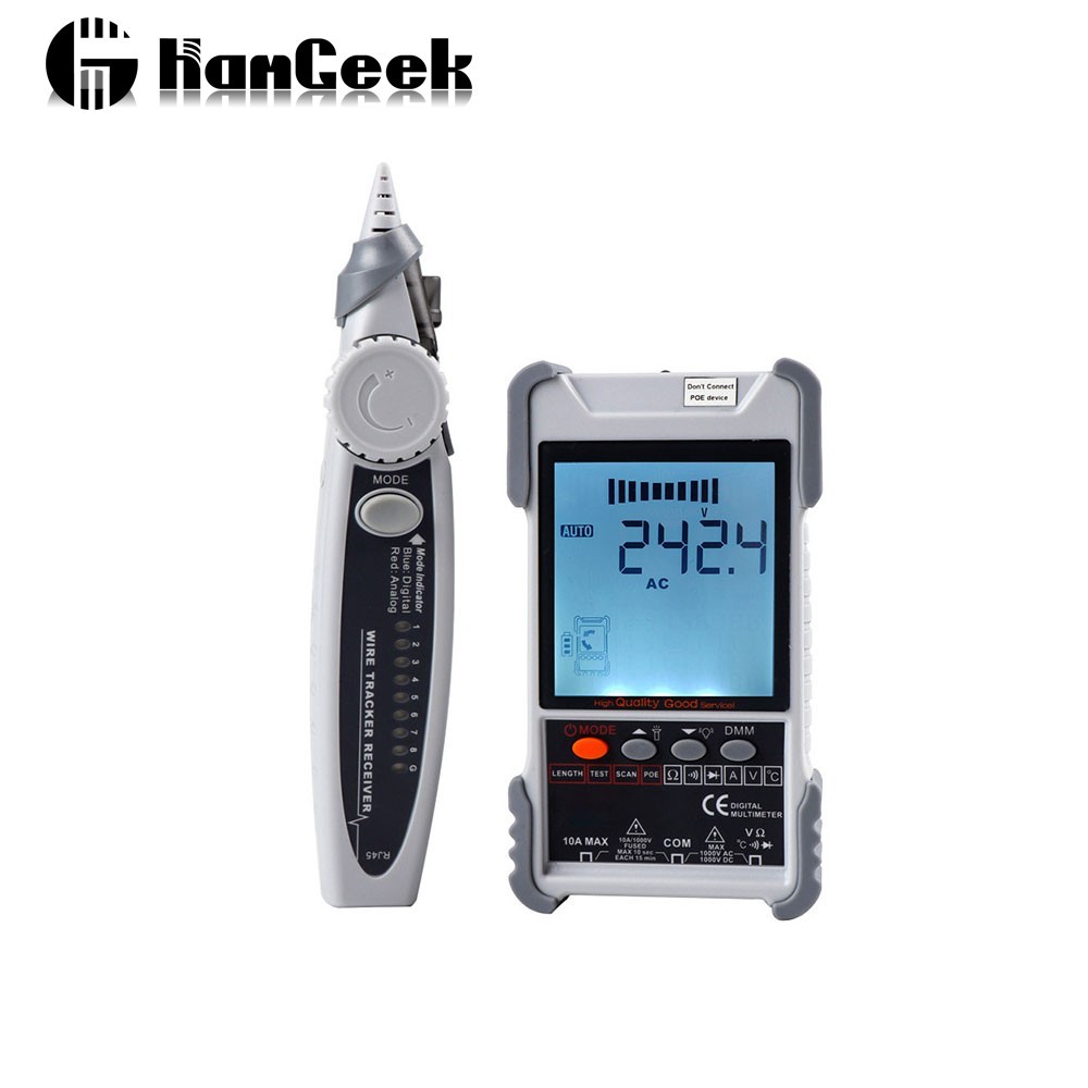 ET618 2-in-1 Rechargeable Network Cable Tester for 500M/1640.4FT Network Cable