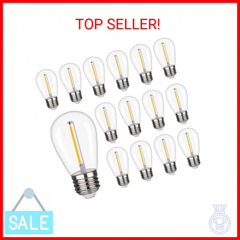 Shatterproof LED String Lights, Waterproof, Warm White 2200K, 70LM, E26 Base - 1