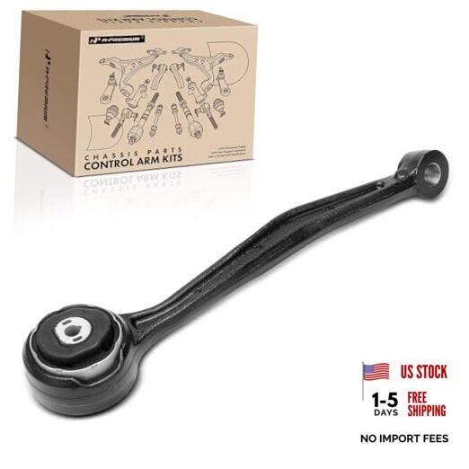 Front Left Forward Lower Control Arm, with Bushing, Compatible with Cadillac