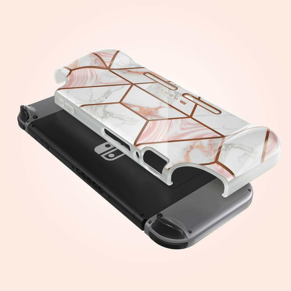 For Nintendo Switch Console Grip Case Cover, Mumba Protective Shockproof Shell