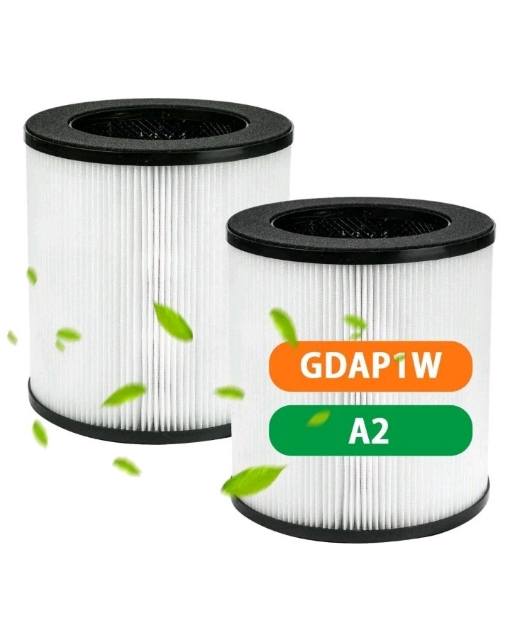 2 New Pureburg A2 HEPA Filters AMEIFU GDAP1W & VEWIOR H13 7x7.5" Filter