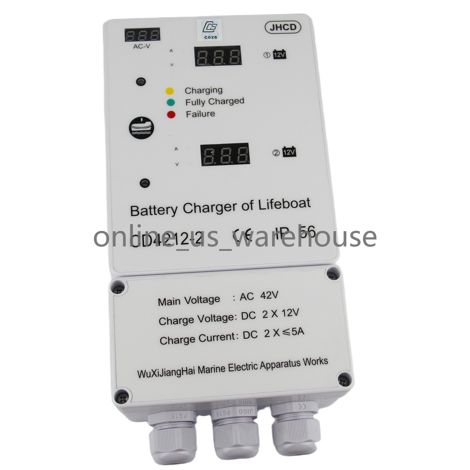 1PCS NEW CD4212-2 5A Lifeboat Marine Battery Charger Supplementary Maintenance