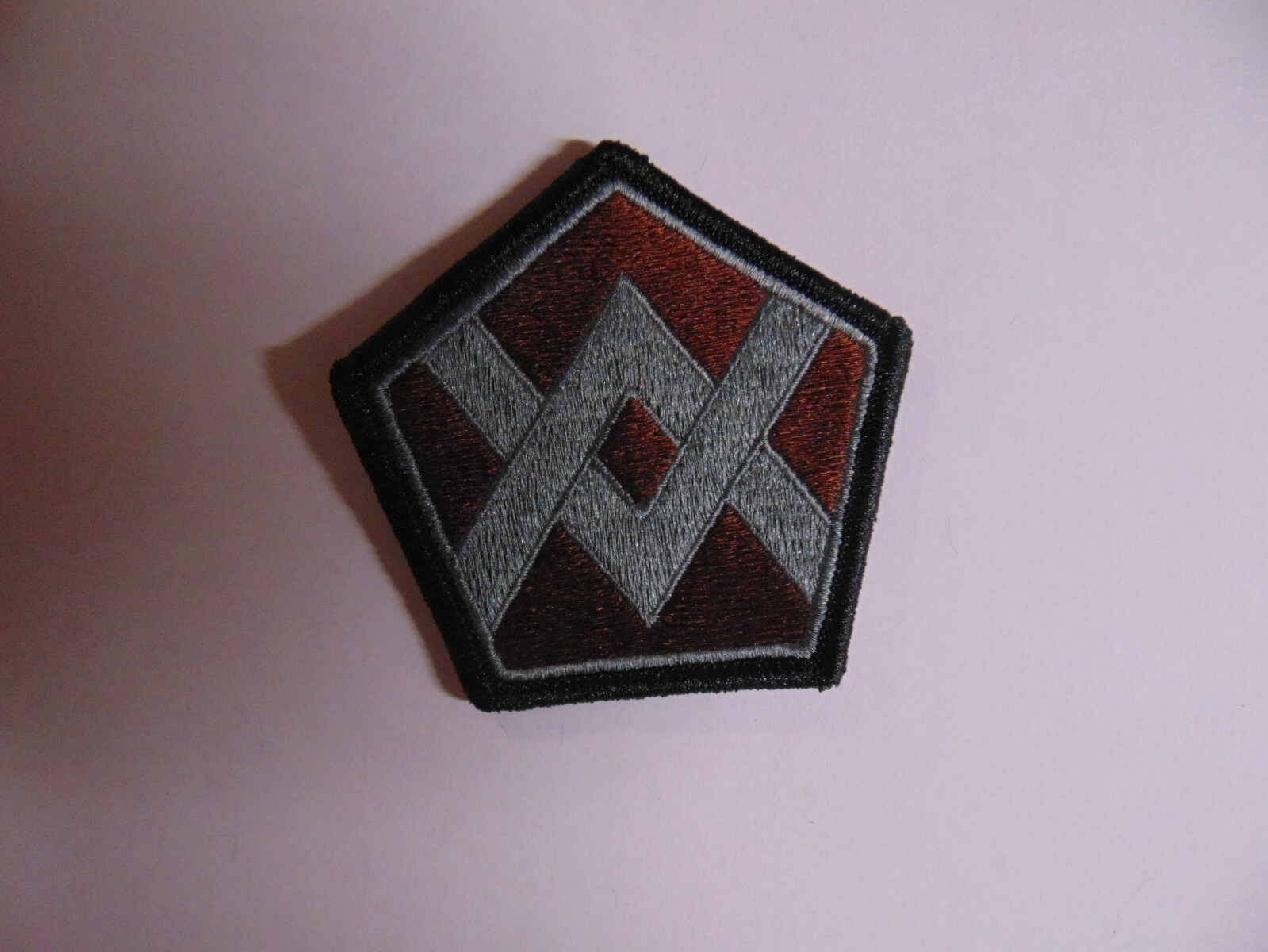 MILITARY PATCH US ARMY HOOK LOOP BACK FOR ACU UNIFORM 55TH SUSTAINMENT BRIGADE