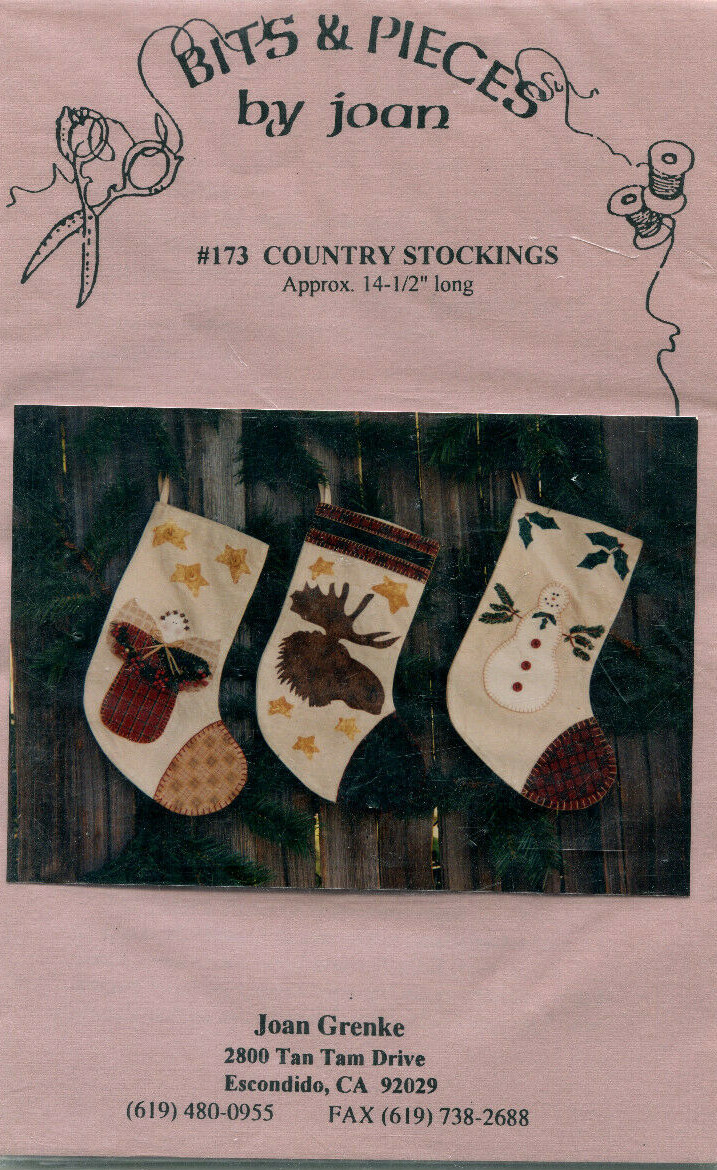 Country Stockings pattern  by Bits and Pieces by Joan