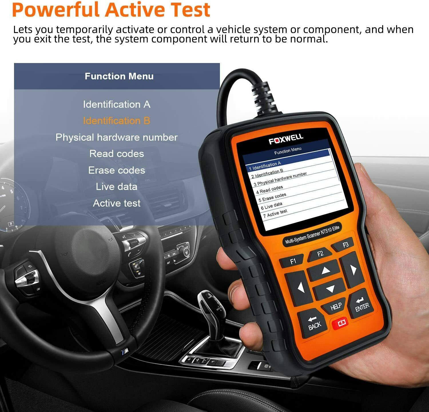 Bidirectional OBD2 Scanner for Chrysler/Jeep/Dodge All System Diagnostic Tool