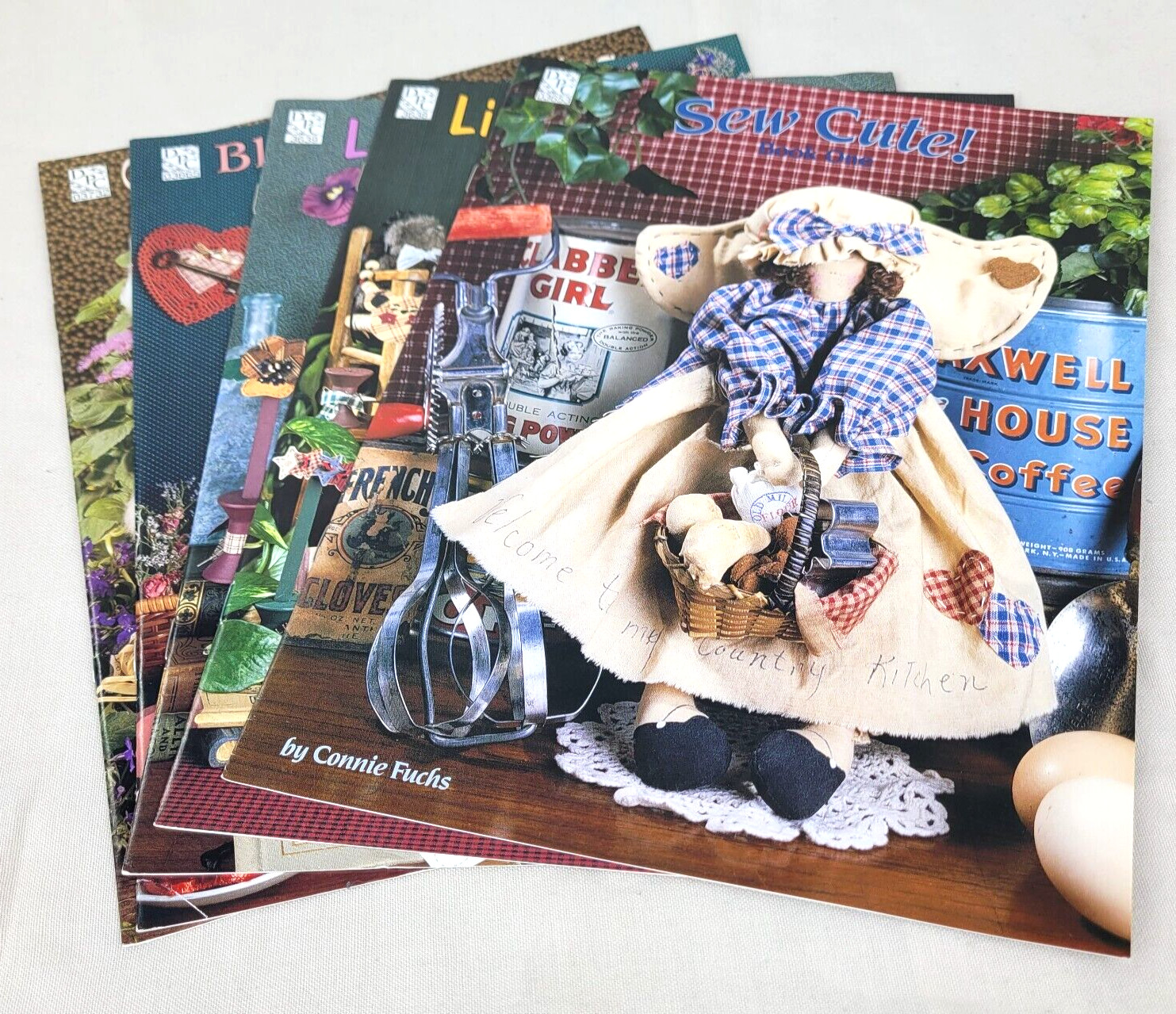 Lot of 5 DPC Sewing Pattern Leaflets - Carrot Bunch Bunnies, Blooming Creations