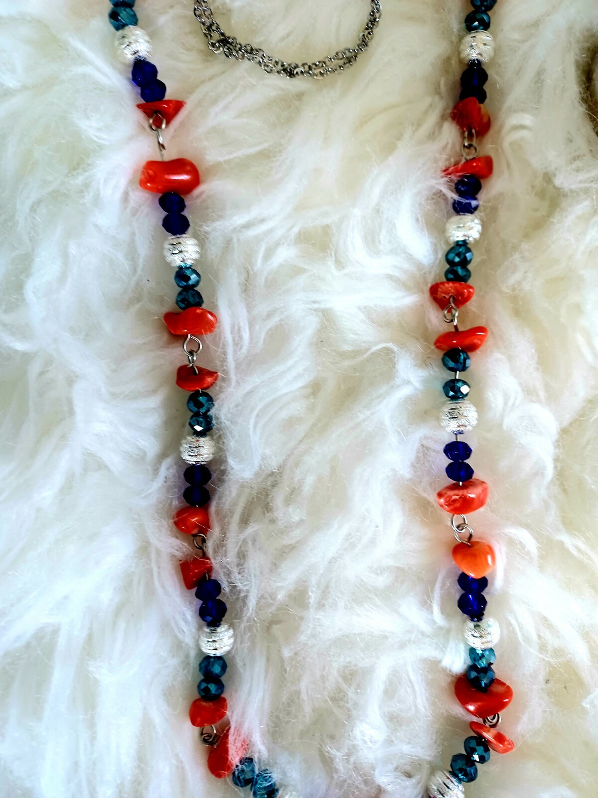 Trendy, versatile and Luxury long chain-bead necklace