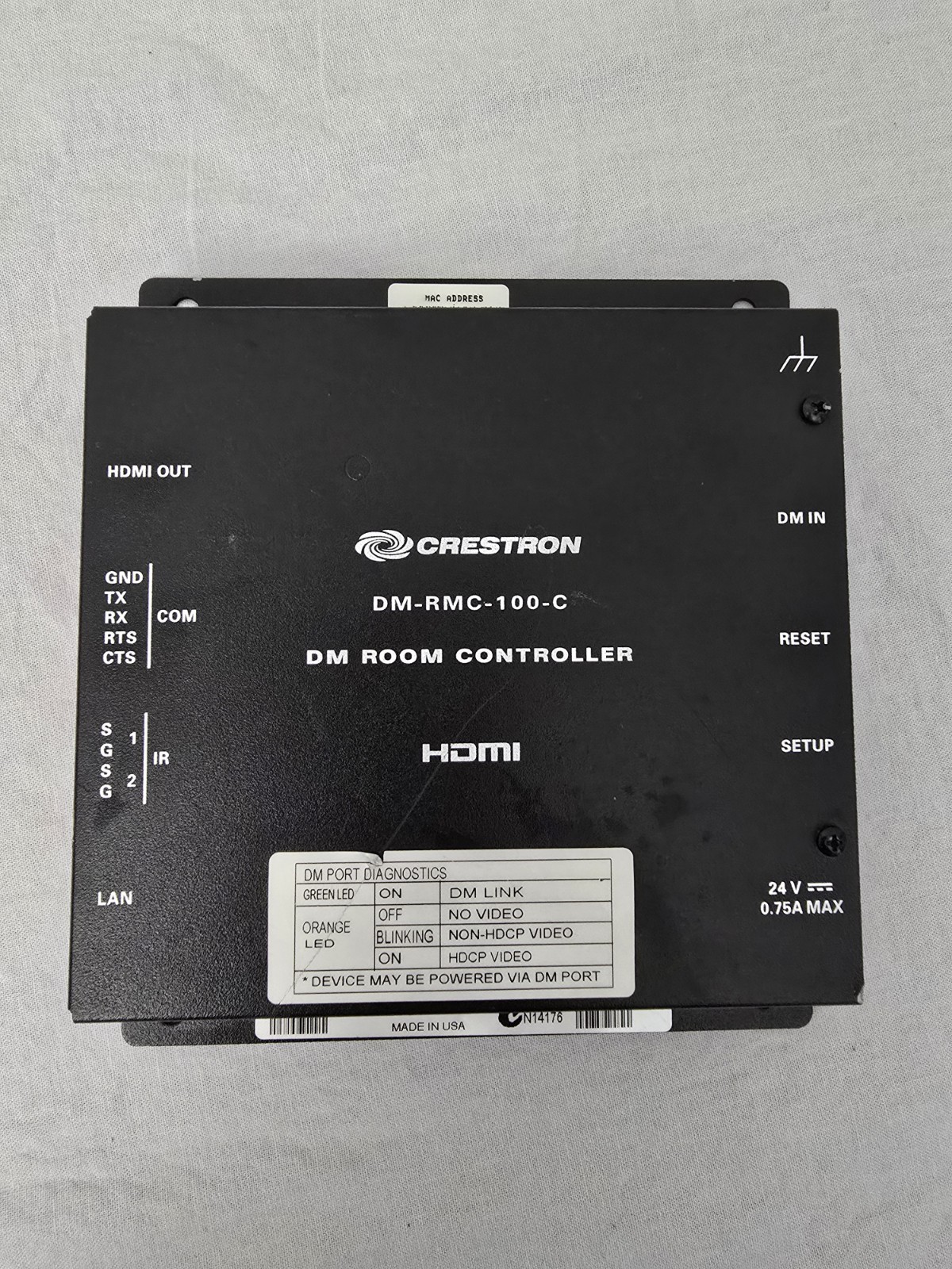 Crestron DM-RMC-100-S | DM Room Controller DEVICE ONLY