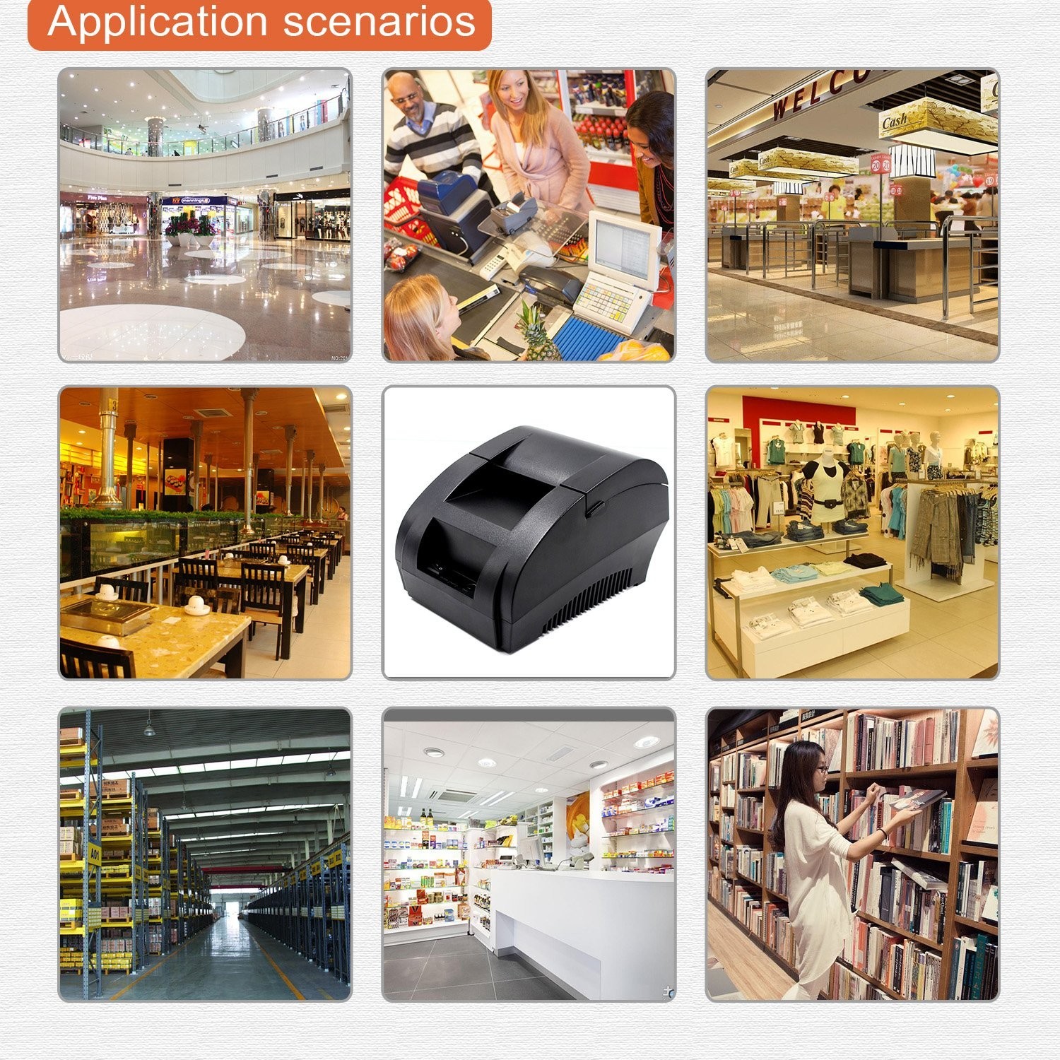 58MM USB Thermal Receipt Printer - High Speed 90mm/sec, ESC/POS Compatible, Idea