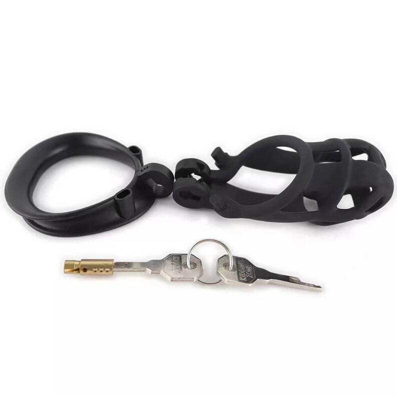 Sissy Cobra 2.0 Male Chastity Cage New with 4 Ring Sizes Virginity Device