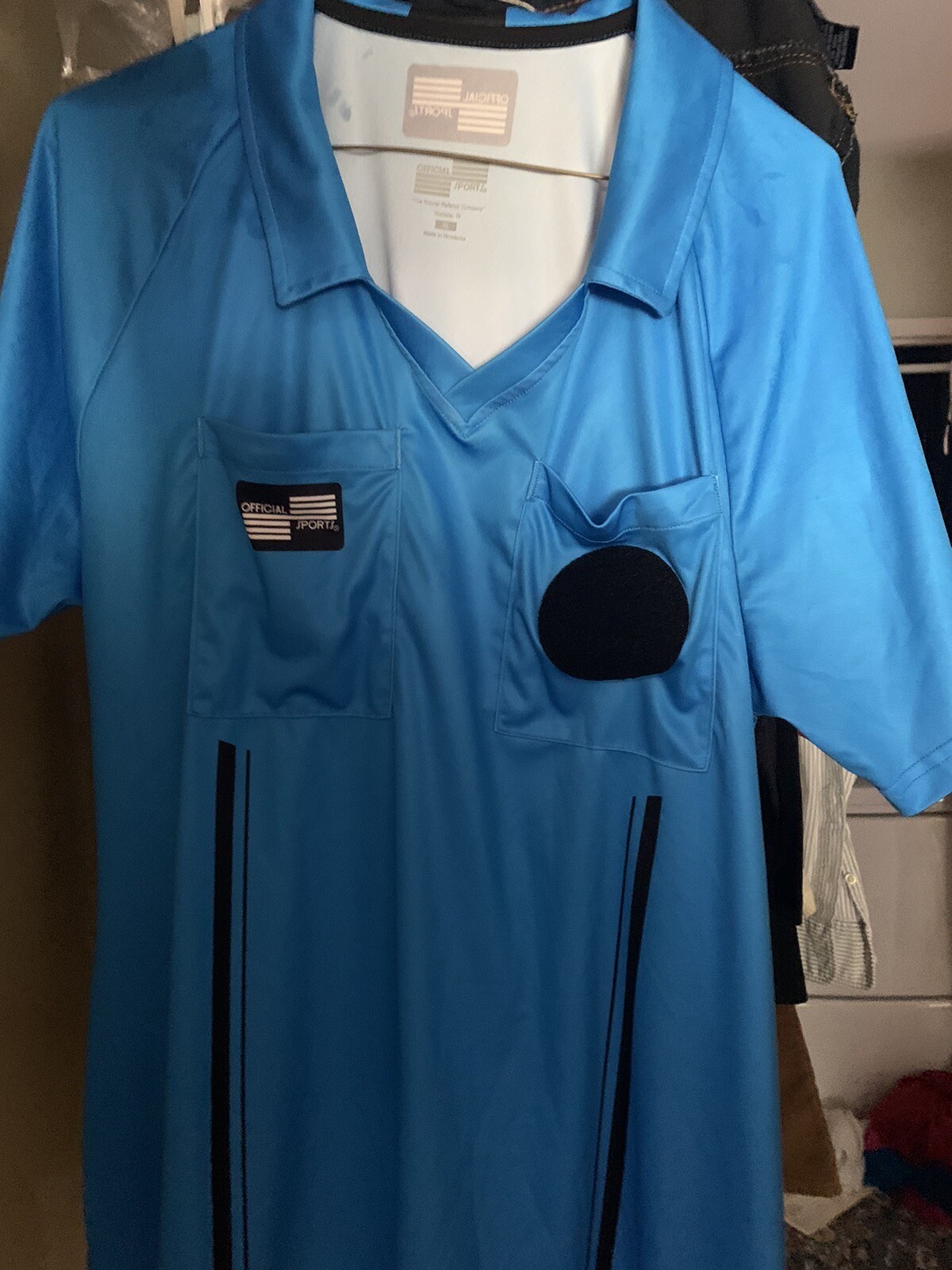 Official Sports USSF Economy Short Sleeve Shirt XL-Soccer Referee Blue