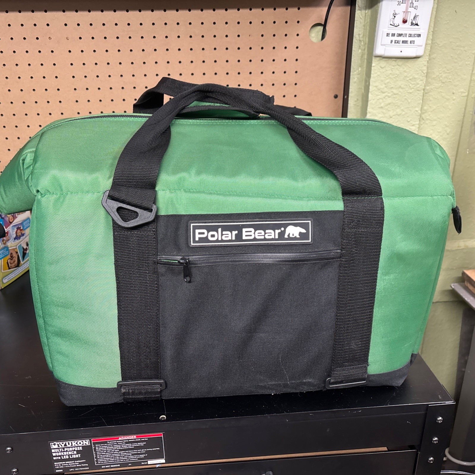 Polar Bear 24 Pack Original Nylon Soft Side Cooler Bag Green NICE!