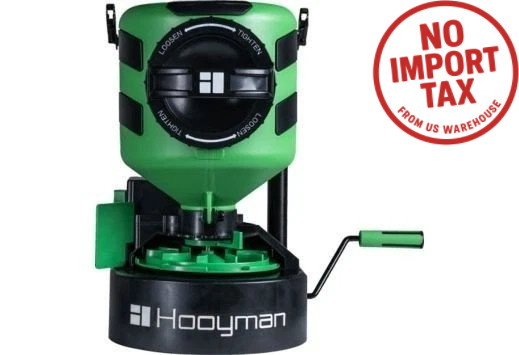 Hooyman Manual Spreader W/ Adjustable Harness System Capacity Green - 1135909