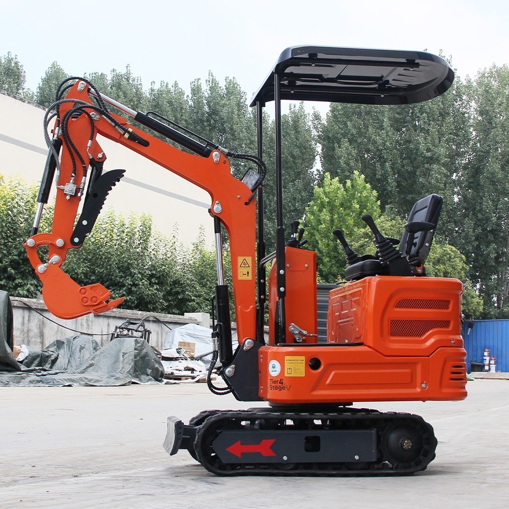 1 Ton Mini Excavator Orange B&S Engine Hydraulic System, USA STOCK, TX