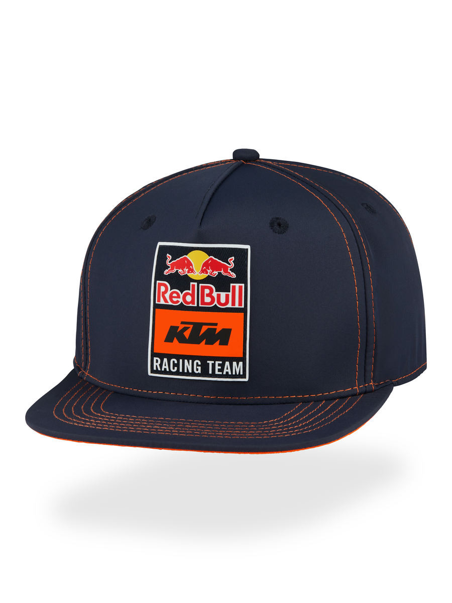 Red Bull KTM Racing Carve Flat Cap Hat Black Snapback - 3RB230050100
