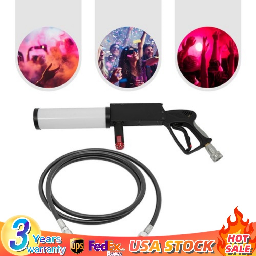 Night club Bar Party RGB Led DJ Stage Co2 Jet Machine Effect Fogger Smoke Gun US