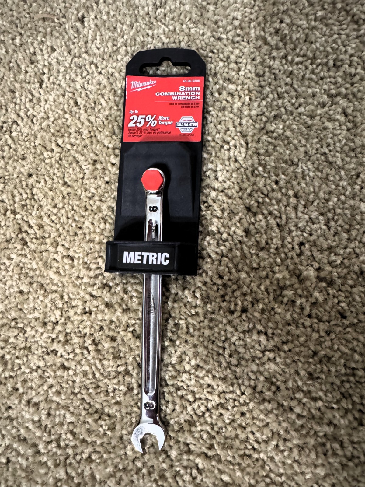 Milwaukee 45-96-9508 Milwaukee Tool 8MM Metric Combination Wrench