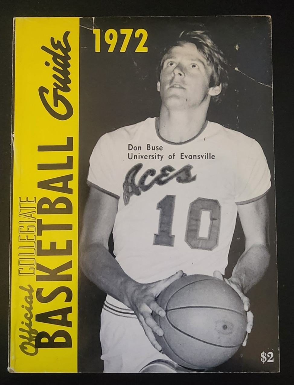 1972 Collegiate Basketball Guide Don Buse Evansville NCAA Vintage Publication
