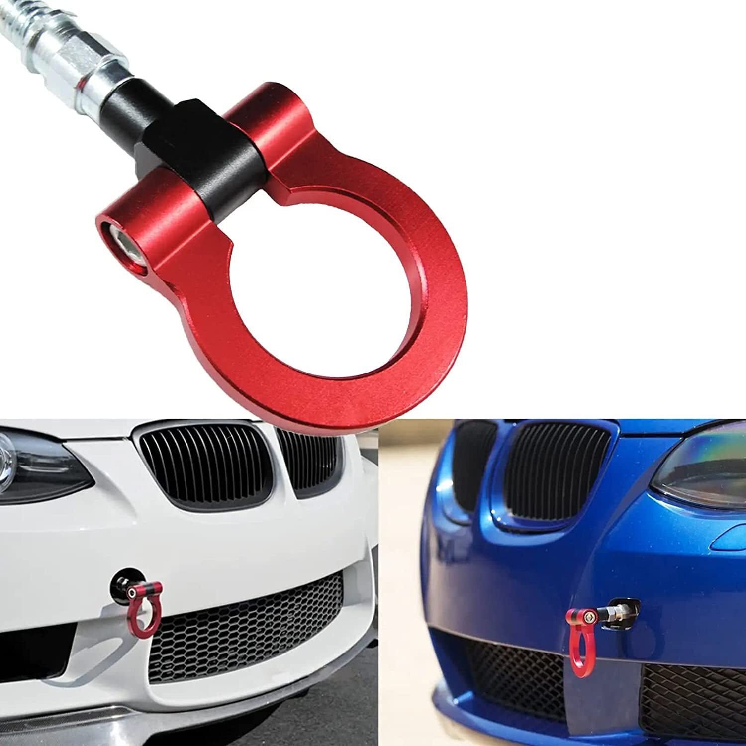 CNC Aluminum Racing Style Trailer Hook Accessories For BMW 1 3 5 6 X5 X6 Z4 Mini
