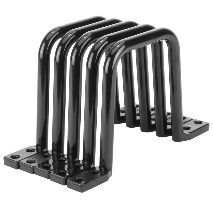 Construct Pro 3-1/4" x 3-1/4" Non Conductive Plastic D-Ring Black 5 Pack Cat5