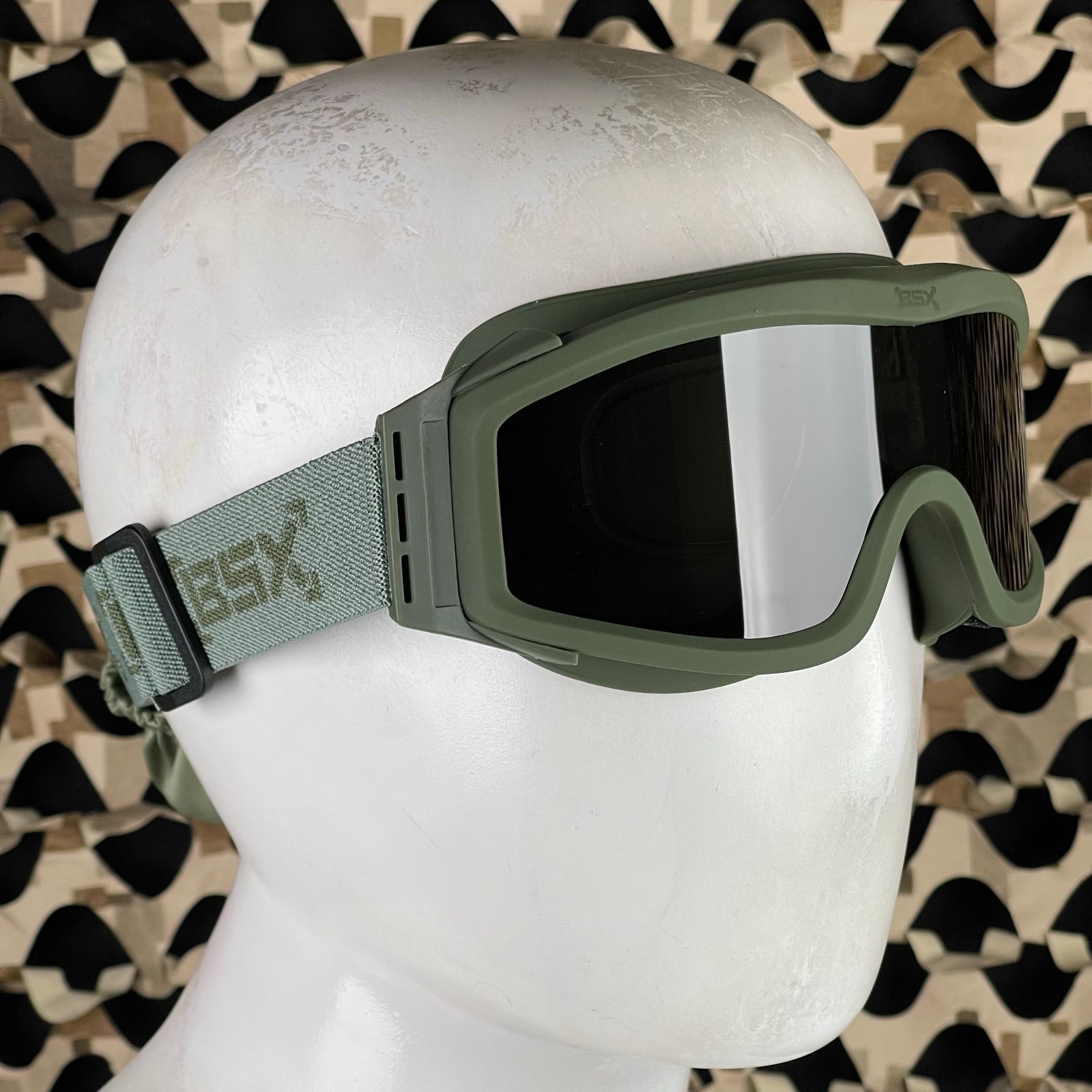 NEW BSX Tango Airsoft Goggle - Standard w/ Multiple Lenses - Olive