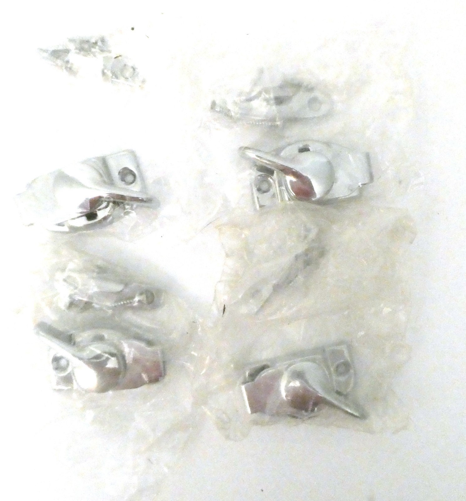 Vintage Ives Chromium Plated Brass Cam-Tite Sash Locks 4B26 USA NOS X4