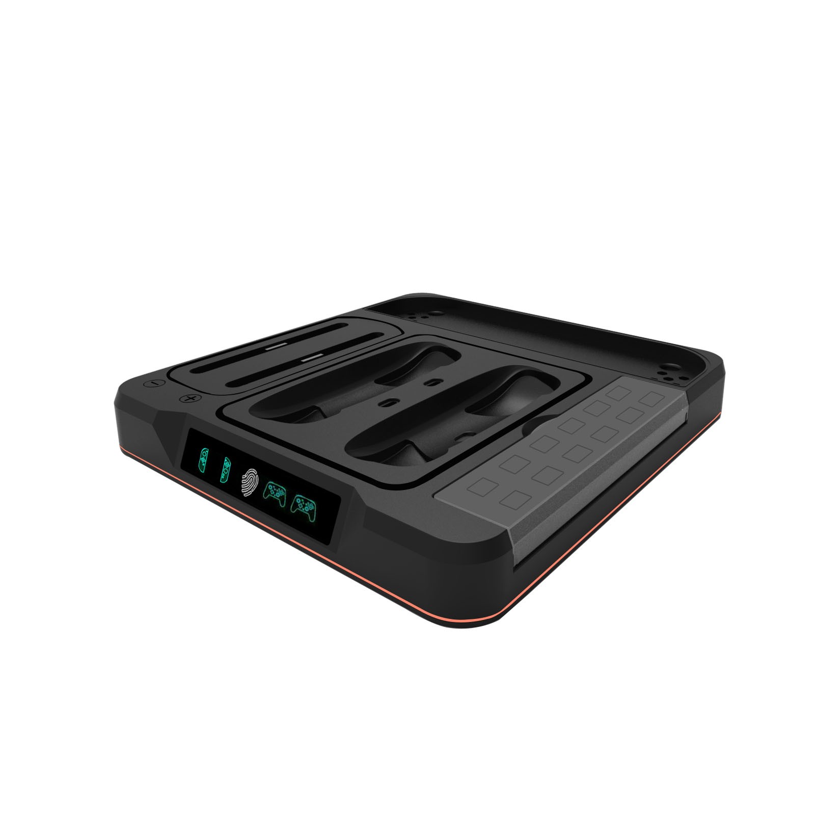 For Switch 2 pro Controller Charging Dock with RGB Lighting Console Base