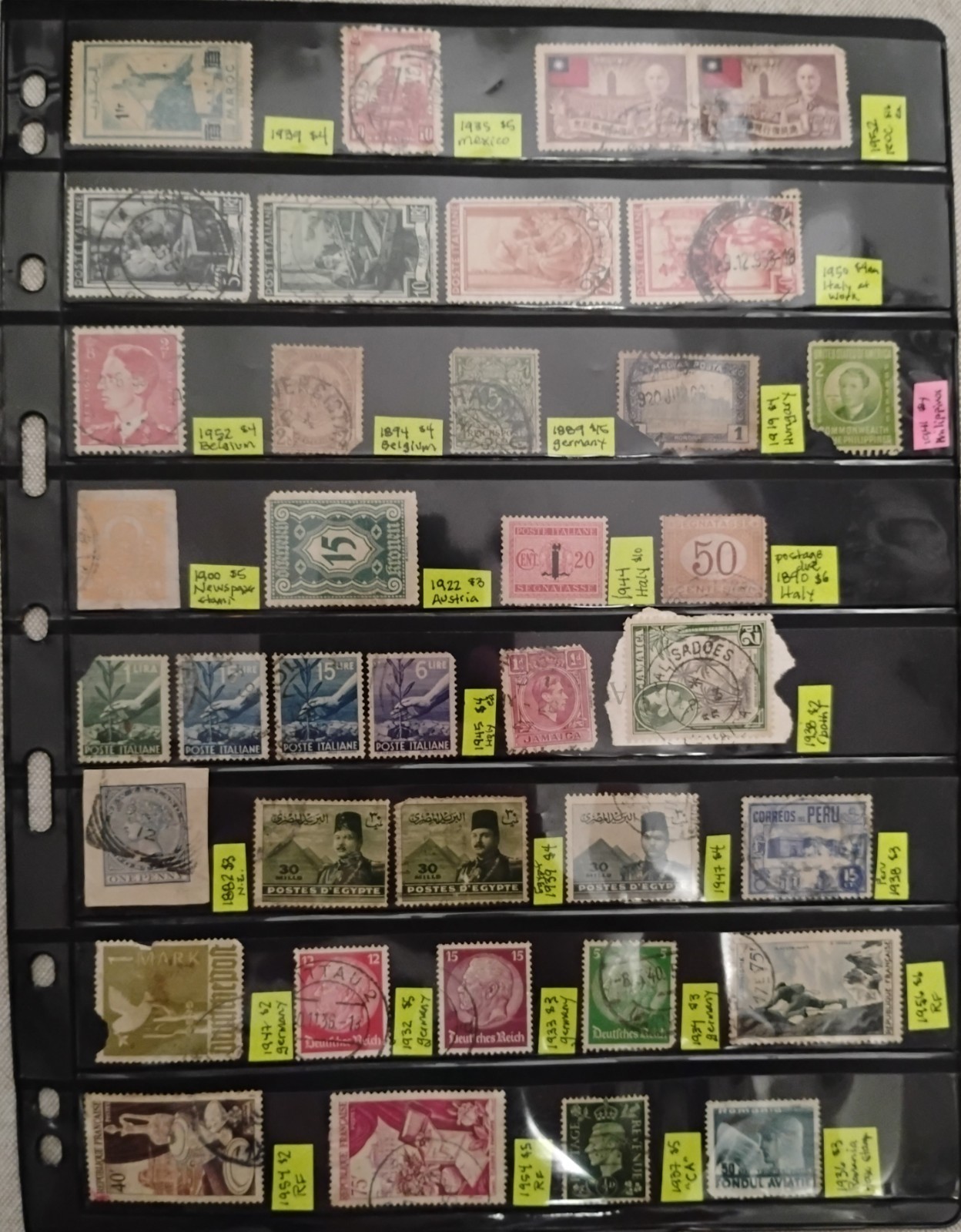 Estate US And Foreign Postage Stamp Collection Lot