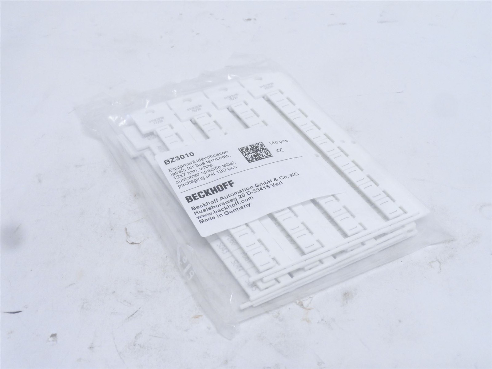 248585 New-No Box; Beckhoff BZ3010 Contact labels; 12 mmx 7mm; 180 Pieces