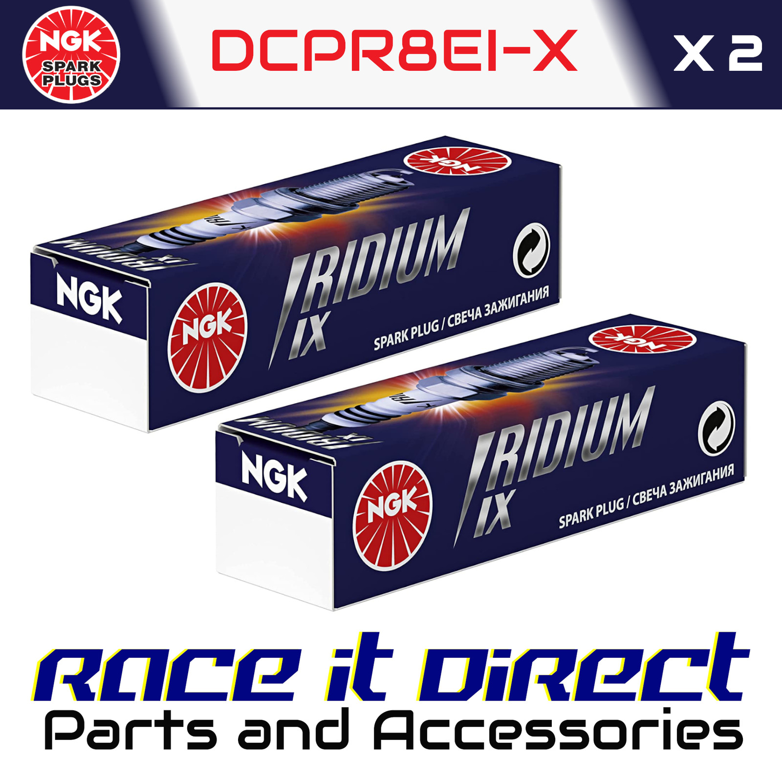 NGK Spark Plug for DUCATI 800 SCRAMBLER ICON ABS 2015-2023 Iridium Japan