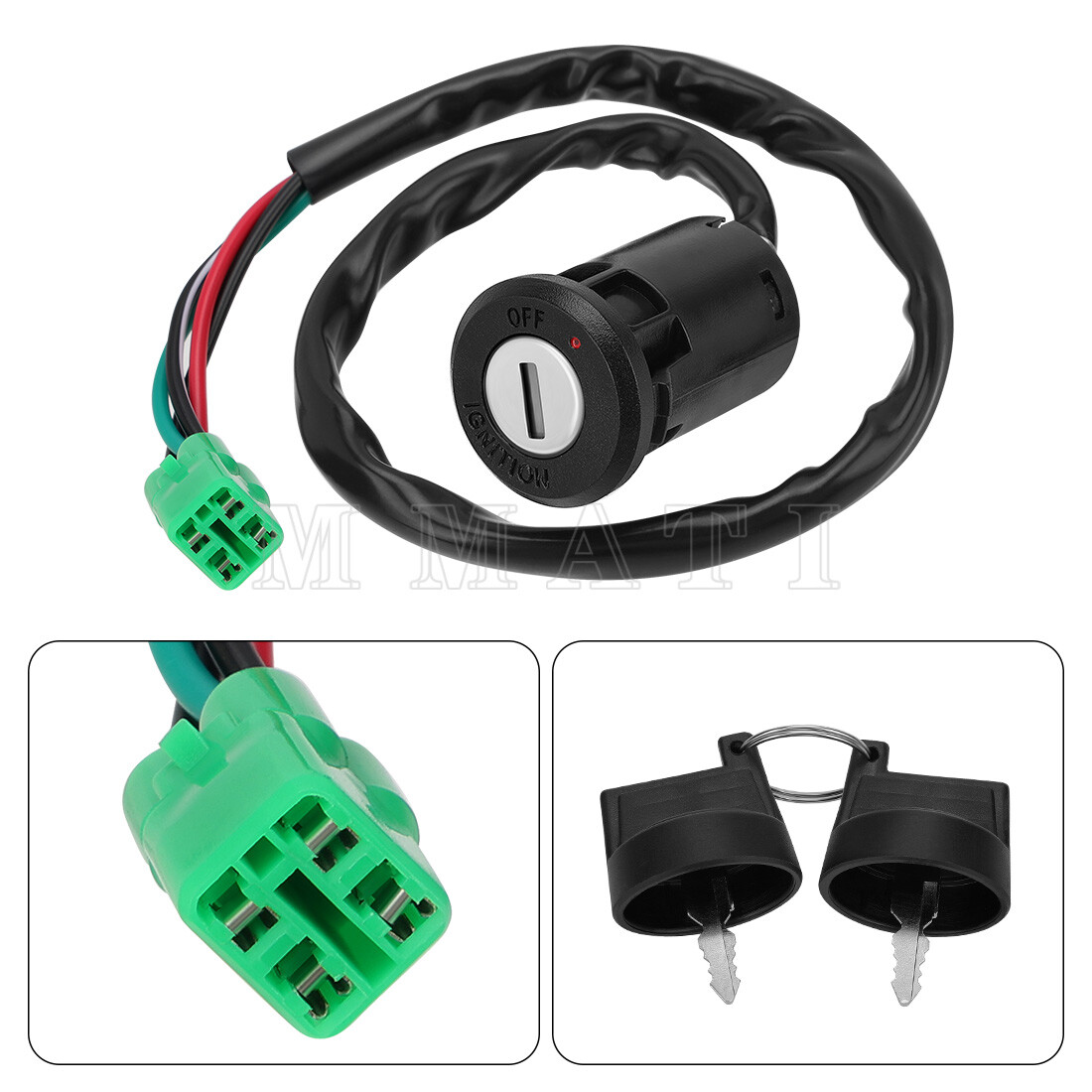 Handlebar Ignition Key Switch w/Starter Relay for Honda TRX450ER 2006-2014