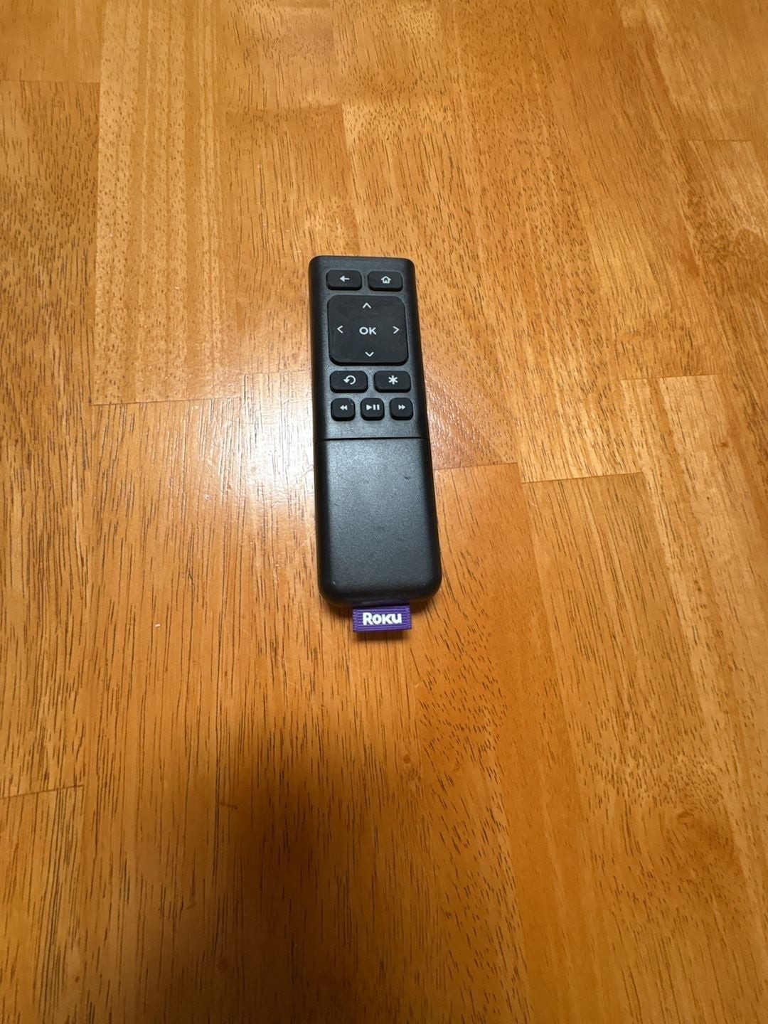 Roku Basic Streaming Media Player Remote Control with Purple Tag