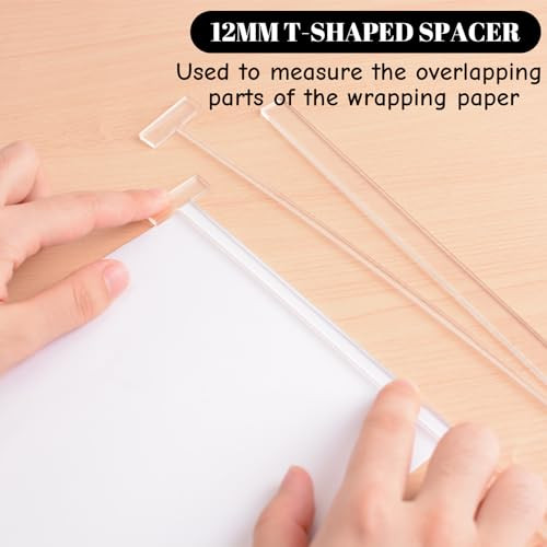 Acrylic Book Binding Guide, 4 Pcs Book Cover Guide Tool Book Binding Ruler