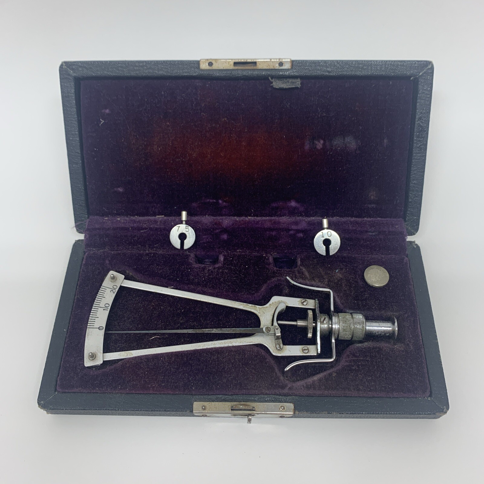 Vintage German Schiotz Tonometer 1955 w/case Ophthalmologist's Tool